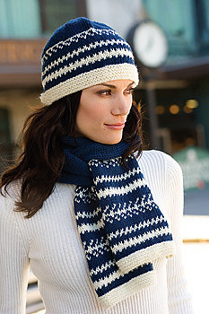 Fair Isle Hat/Scarf Set