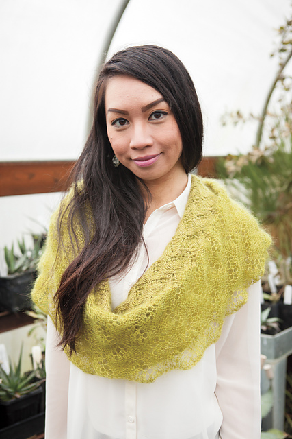 Romantic Lace Edge Cowl