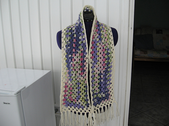 Spiral Granny Scarf