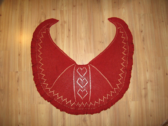 Three of Hearts Shawl