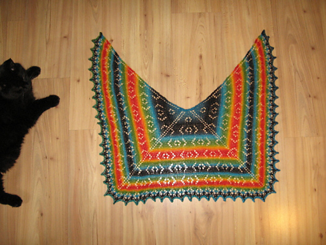 Canyon Sunset Shawl