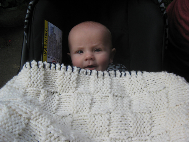 Simple Chunky Baby Blanket