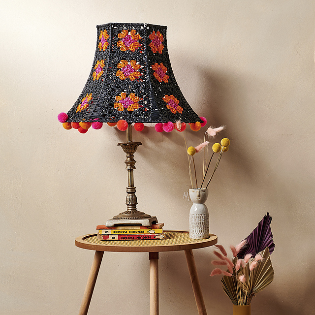 Granny Square Lampshade
