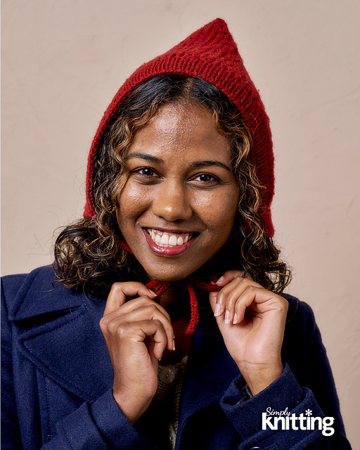 Little Red Pixie Bonnet