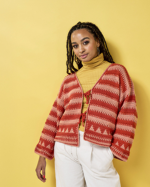 Boho Blush Boxy Cardi