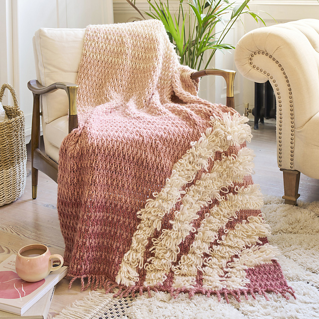 Softly Sculpted Loopy Throw