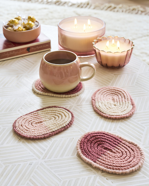Softly Sculpted Ombré Coaster