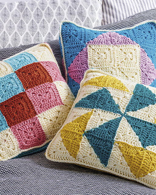 Granny Square Quilt Cushions