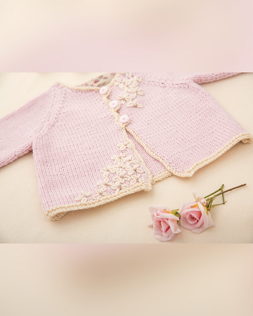 Knitted & Embroidered Heirloom Cardigan