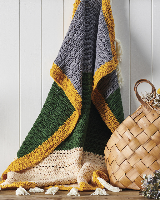 Colourblock blanket