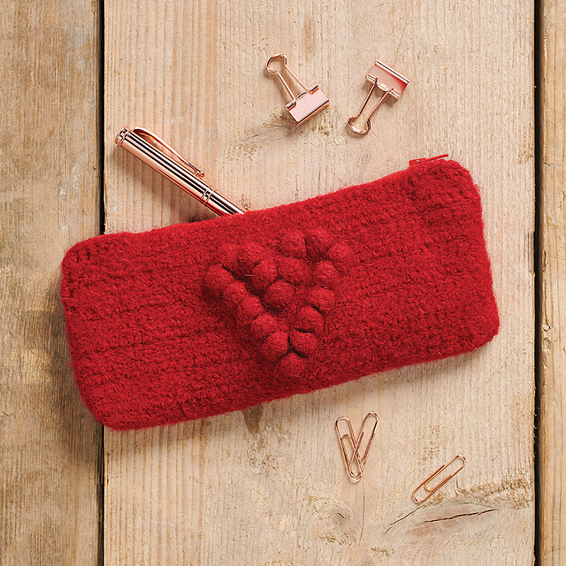 Felted Heart Purse
