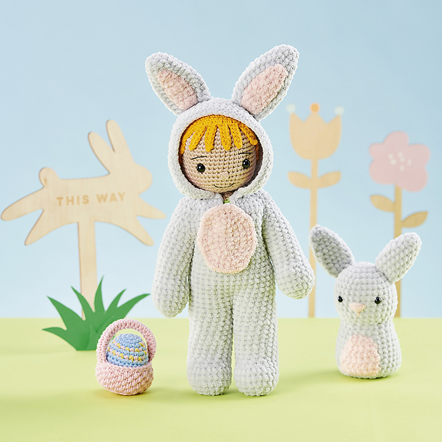 Bunny Boy Doll and Little Bunny