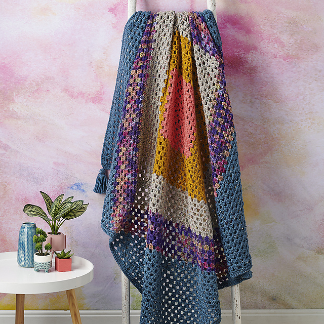 Granny Square Throw