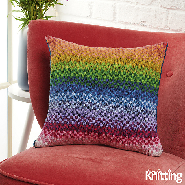 Stashbuster Rainbow Cushion