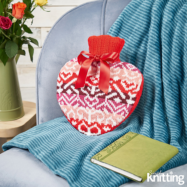 Heart Hot Water Bottle Cover