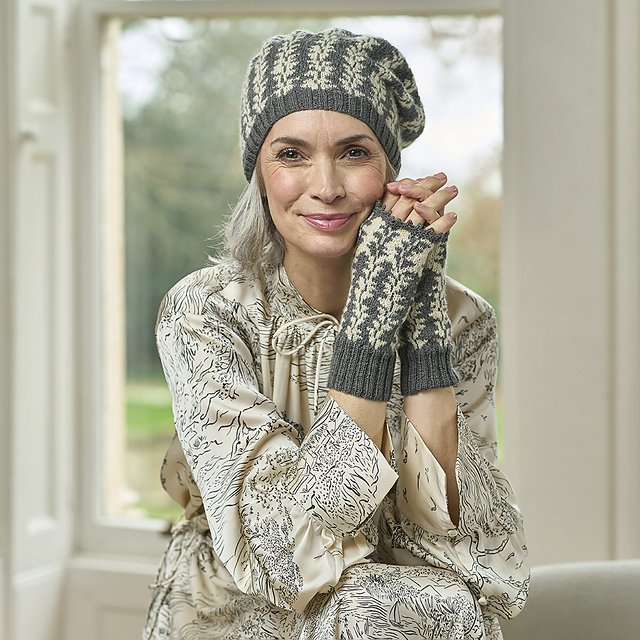 Asphodel Mitt & Hat Set