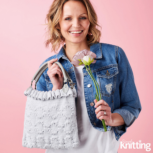 Lace and Bobble Bag