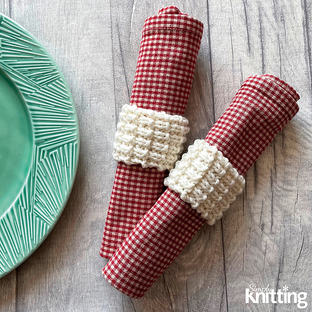 Hurdle Stitch Napkin Rings