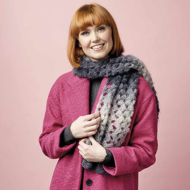 Ravelry Ombre Mohair Scarf pattern by Marianne Rawlins