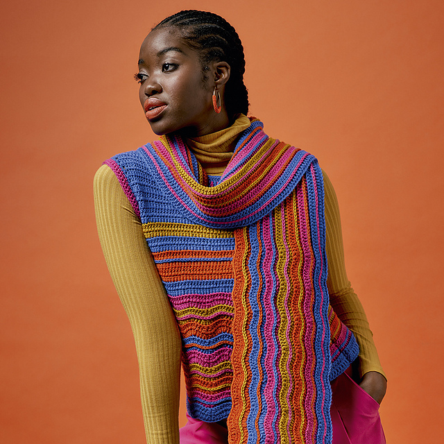 Ravelry: Ripple Tank Top & Scarf Set pattern by Bowie and George