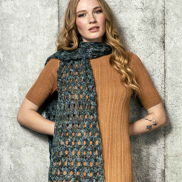 Multi Coloured Lacy Shawl