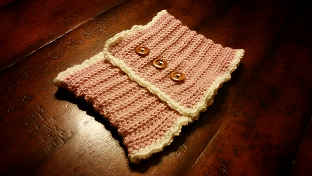 Button Ruffled Cowl