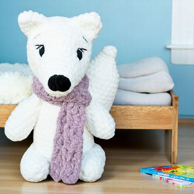 Ravelry: Arctic Fox Plushie pattern by Marcy Gardner