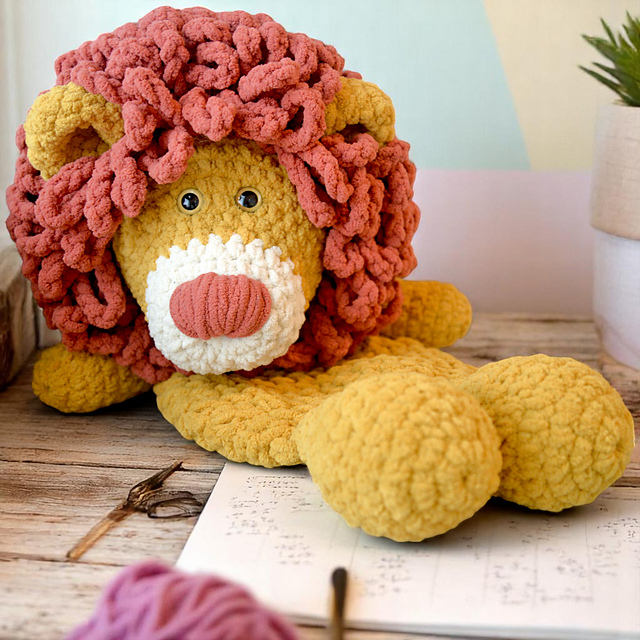 Large Lion Snuggler