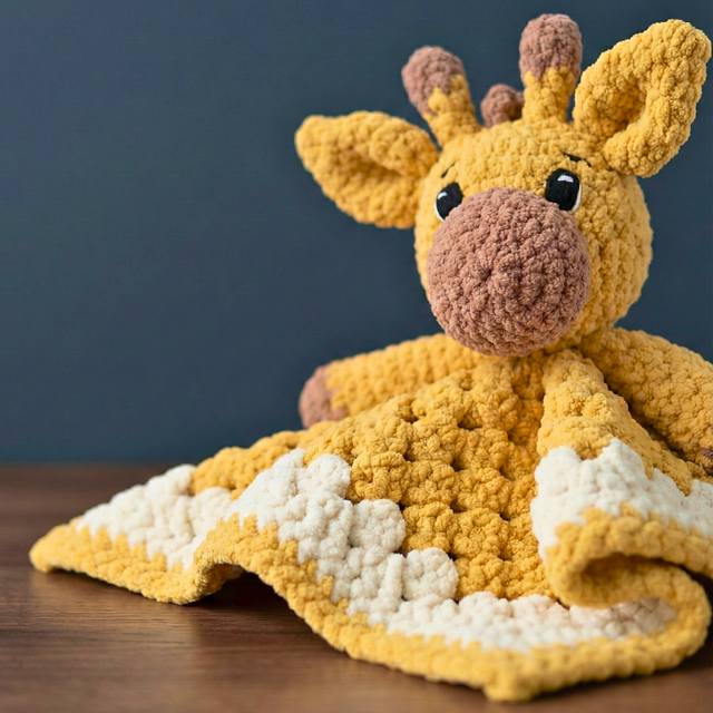 Giraffe Lovey Baby Blanket