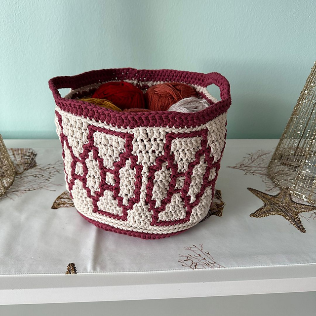 Large Mosaic Basket