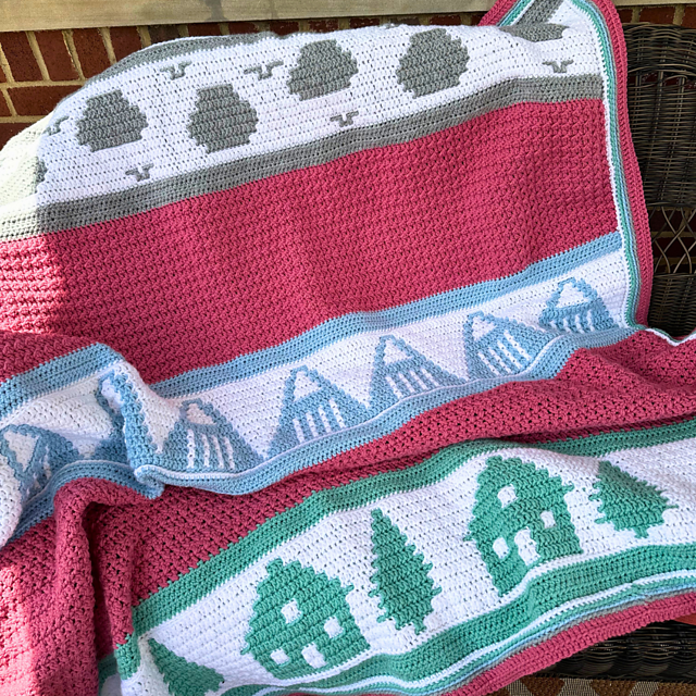 Homeward Bound Mosaic Blanket