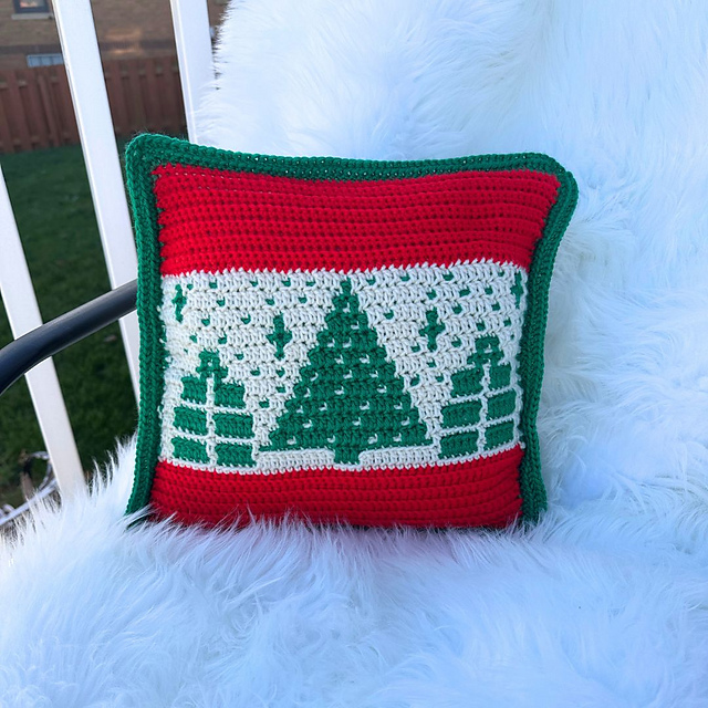 Holiday Home Mosaic Pillow