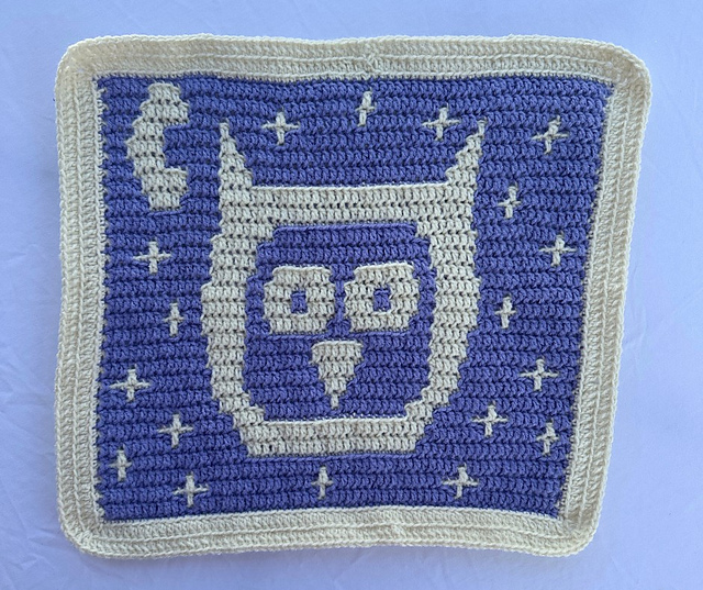 Starlight Owl Mosaic Panel