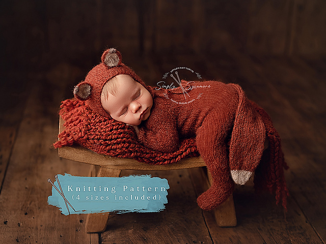 The Little Todd Fox Bonnet & Tail