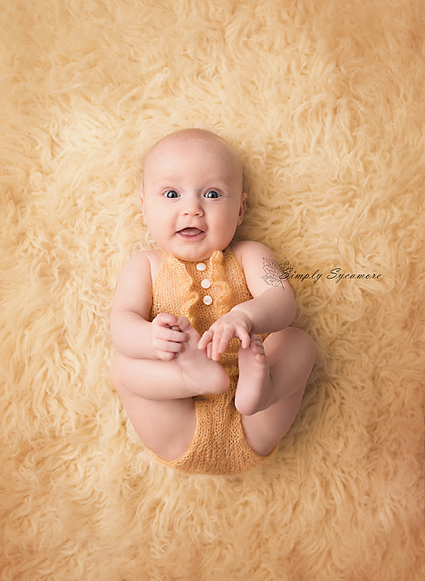 Sunshine & Ruffles Backless Romper