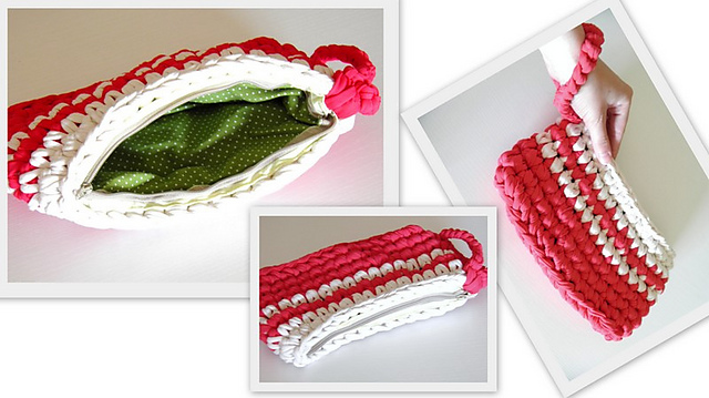Bolso de mano de trapillo