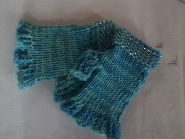 Bejeweled Fingerless Gloves