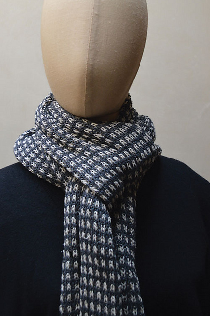 Ravelry: Checks and Stripes Reversible Tube Scarf pattern by Gregory ...