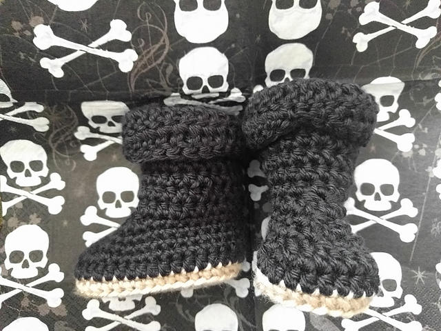 Baby Pirate Booties