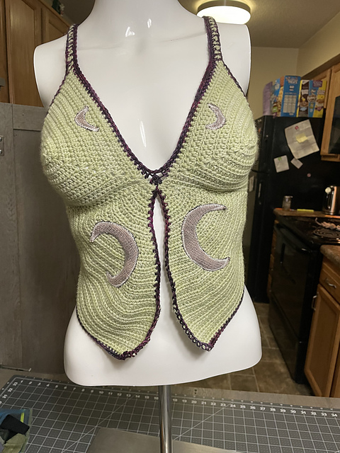 Crochet Moth Crop Top
