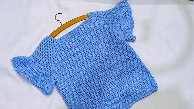 Ruffle Sleeve Summer Top