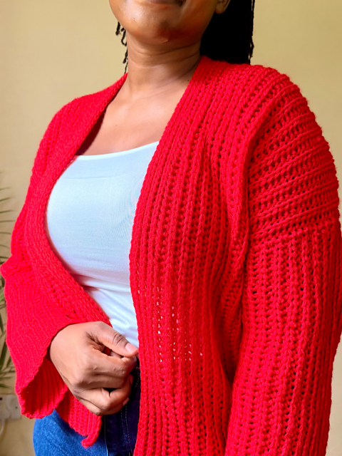 Drop Shoulder Cardigan