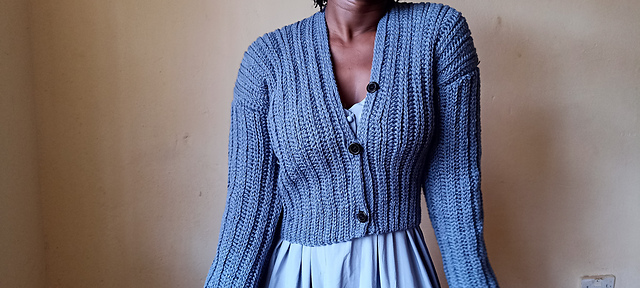 Ribbed Crop Cardigan
