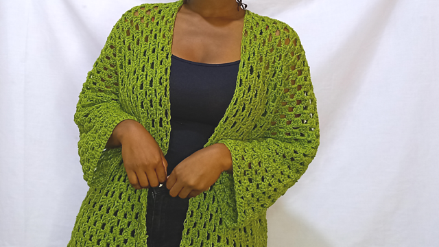 Lacy Granny Square Cardigan