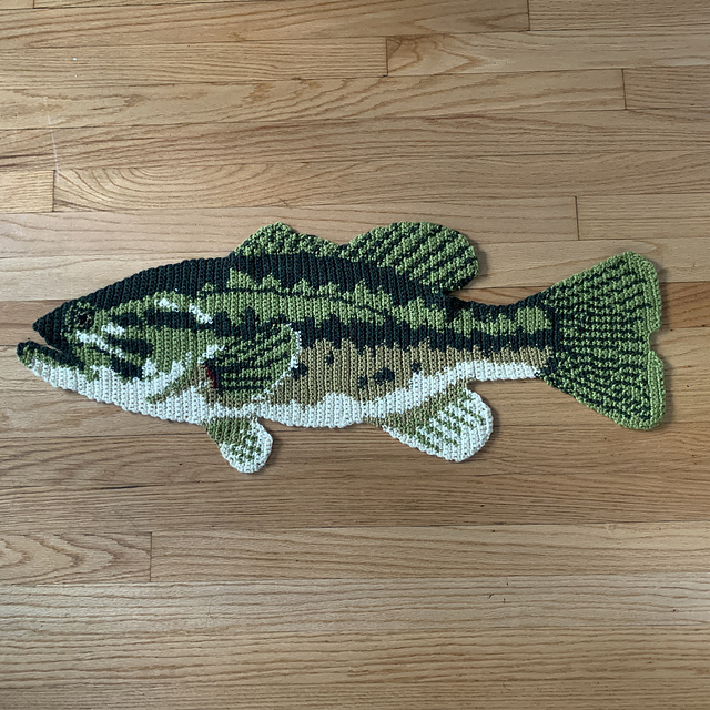 Largemouth Bass Fish Tapestry