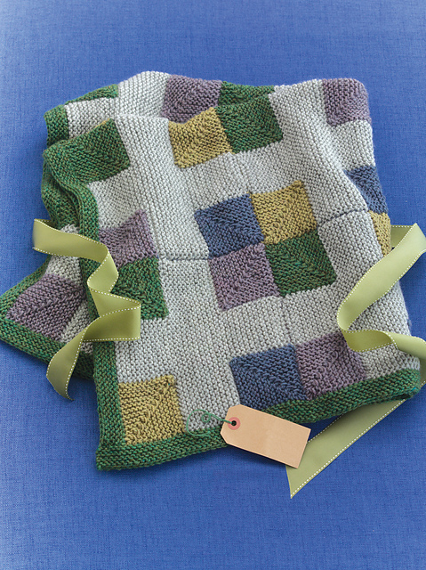 Mitered Squares Baby Blanket