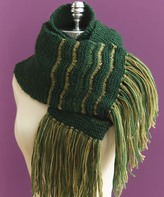 Scallop Stripe Scarf