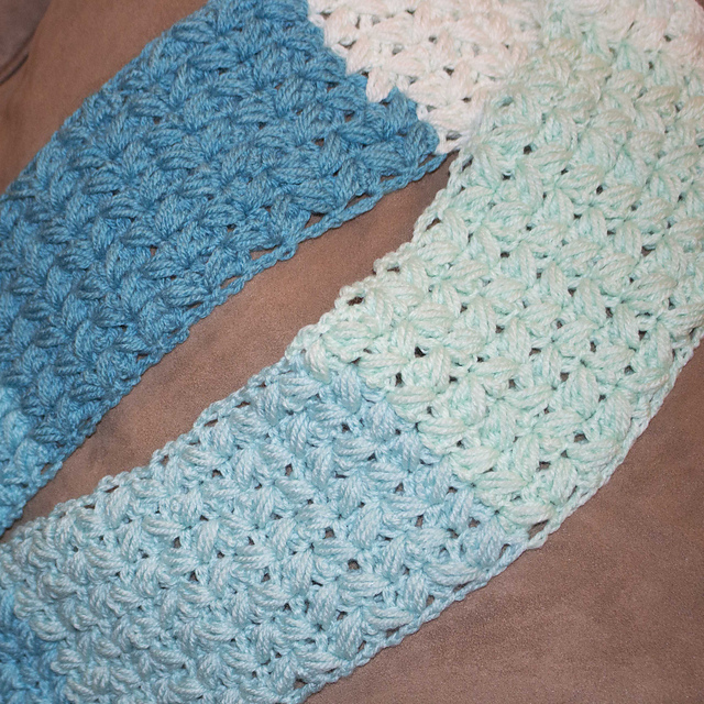 Zig Zag puff stitch