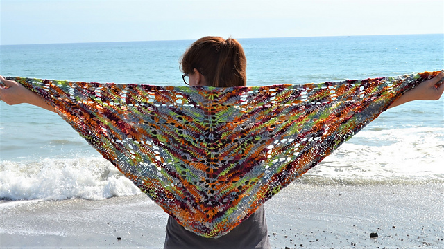 Diamond Flame Shawl