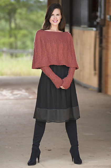 Garter Cable Caplet & Gauntlets